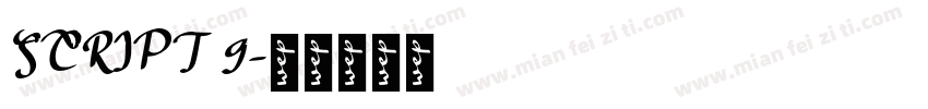 SCRIPT 9字体转换